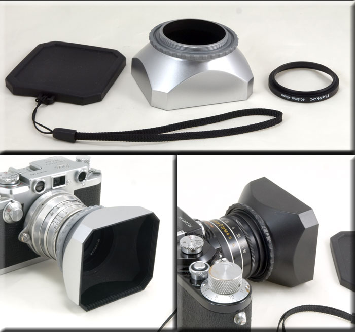 Lens Hood, 40.5mm, Rigid, Square