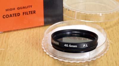 Filter Polarizing, 40.5mm, Black Ring, Japan