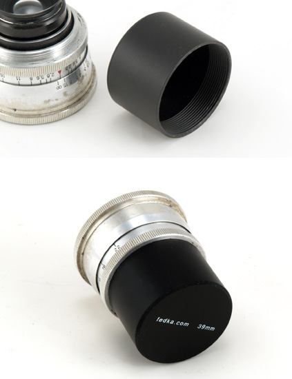 39mm Rear Lens Cap, Leica Thread Mount, Metal, Tall