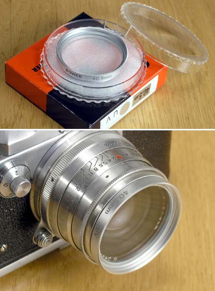 Filter UV, 40.5mm, Bower, Chrome Ring, Japan