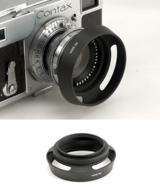 Lens Hood, 40.5mm, Metal, Vented, Slanted with Cap